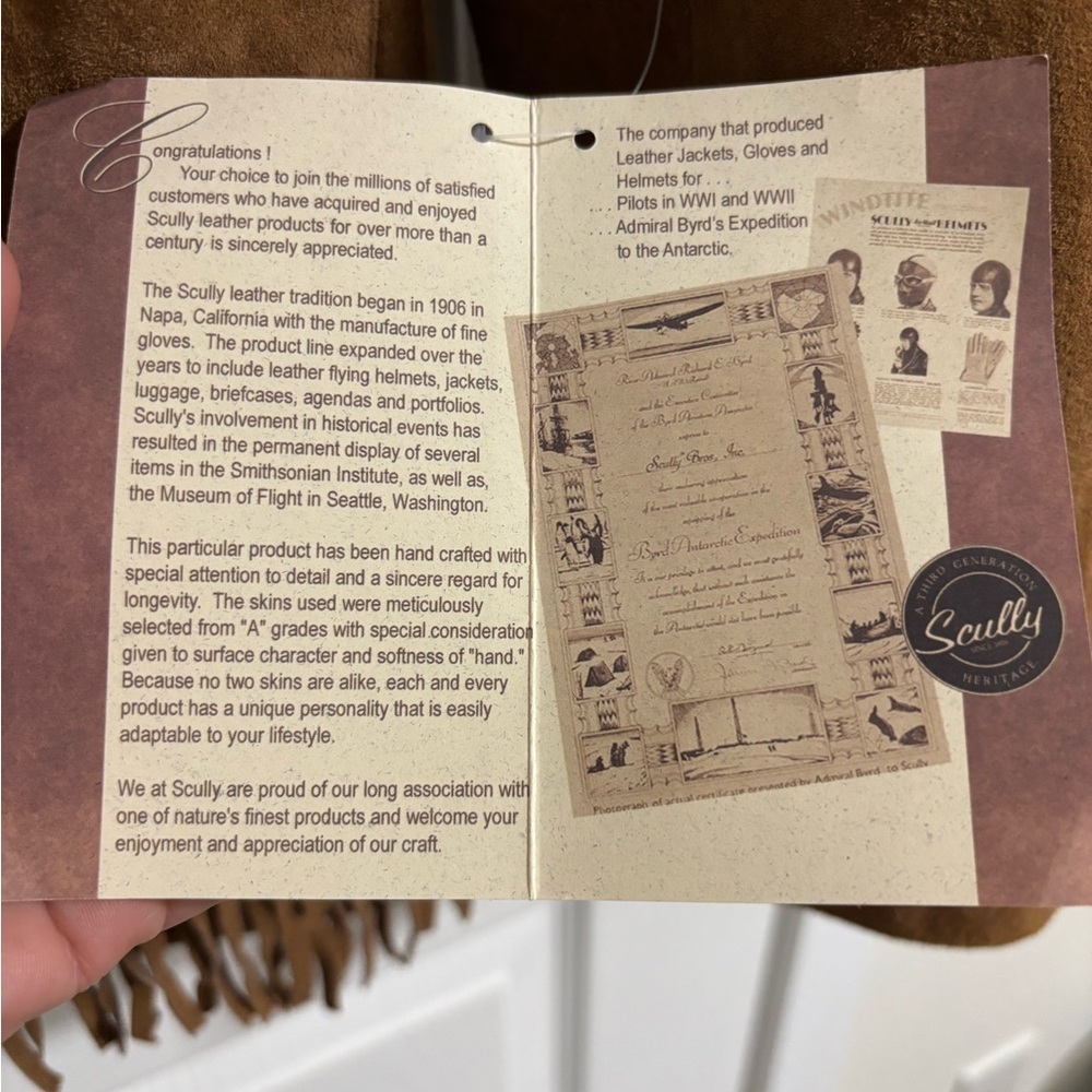 Scully Tan Suede Jacket with Script Logo - image 7